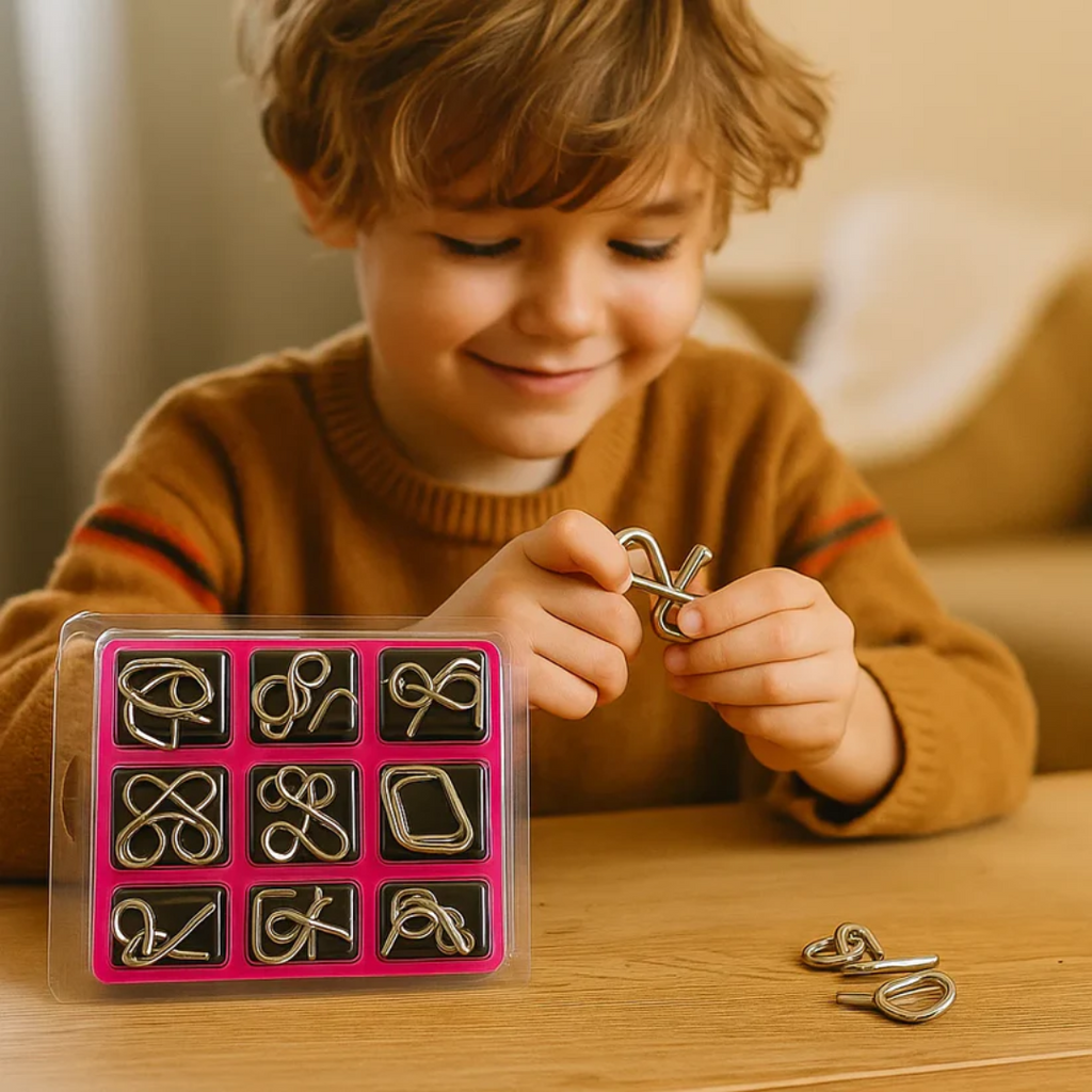 Kletshuts™ MetalPuzzles : Casse-têtes Métalliques pour Enfants