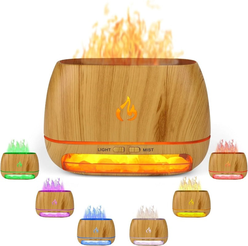 Diffuseur de parfum en cristal de sel de l'Himalaya 3-en-1 Woyuosn