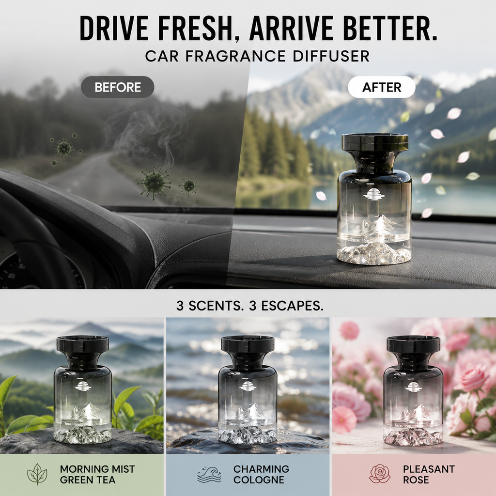 AuraBloom™ — Évadez-vous vers une fraîcheur pure et durable à chaque fois que vous conduisez