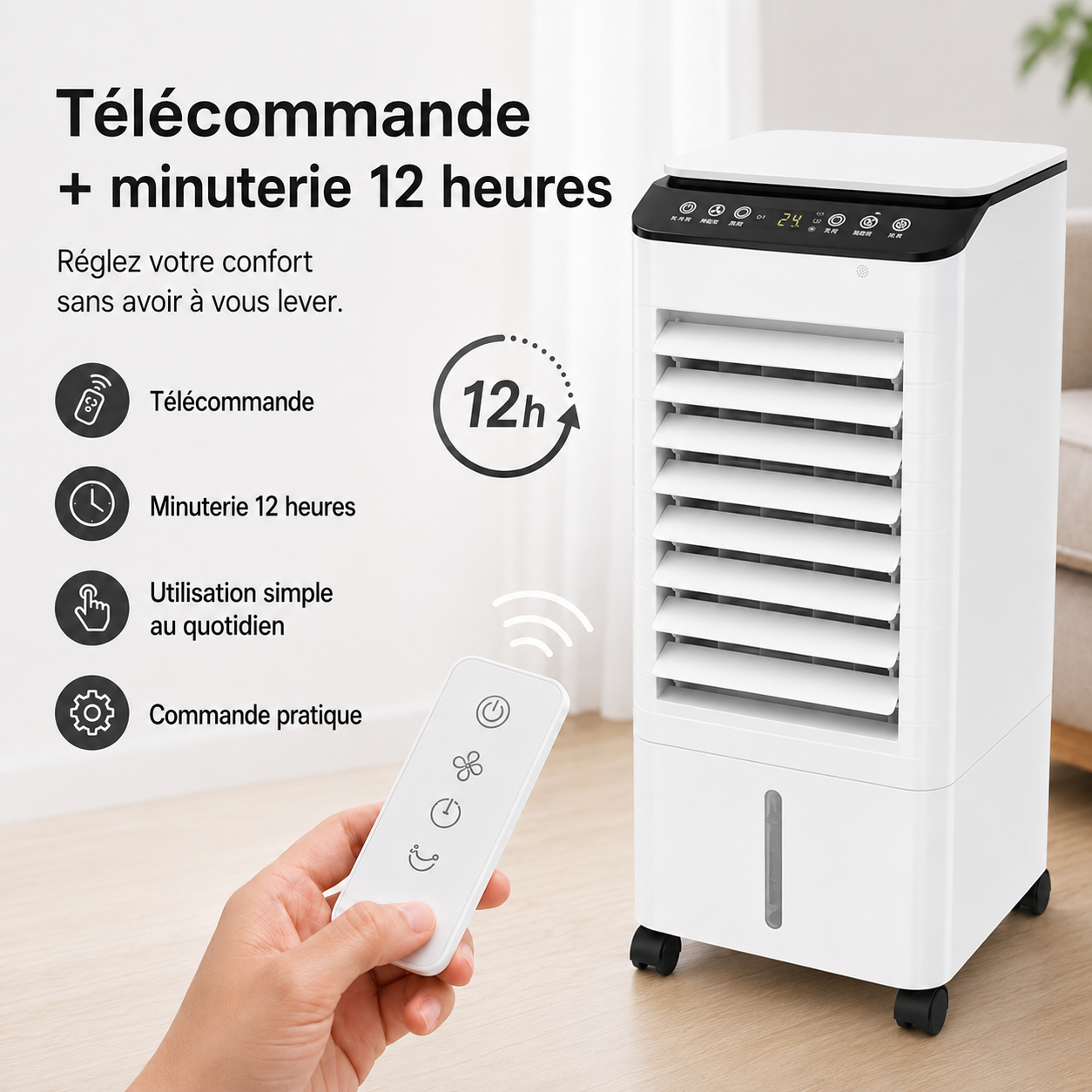 Climatiseur Portable Sans Fenêtre | Fraîcheur Instantanée