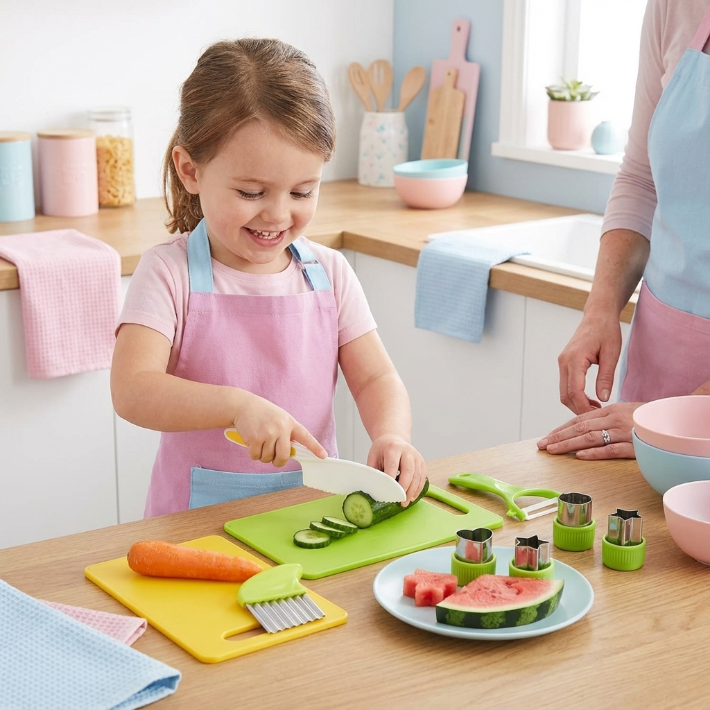 Set de cuisine sécurisé - pour les petits chefs gourmets