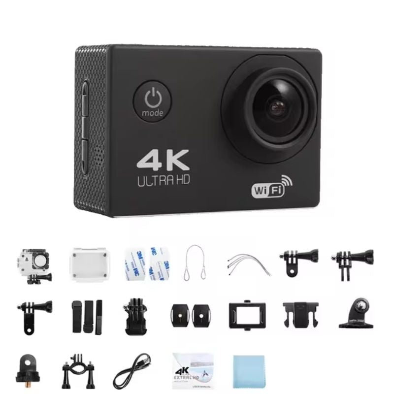 Caméra Sport Pro 4K Ultra HD - Étanche et Wi-Fi