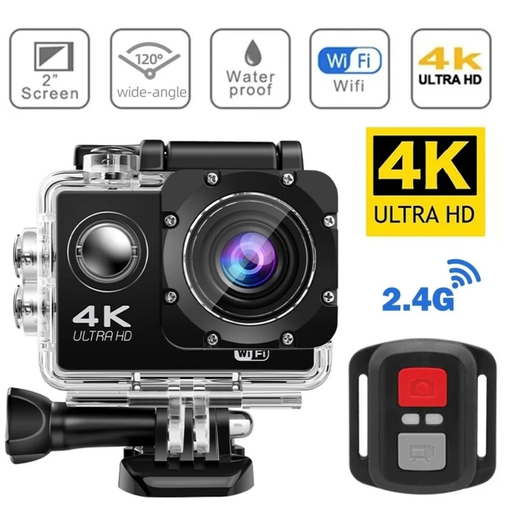 Caméra Sport Pro 4K Ultra HD - Étanche et Wi-Fi