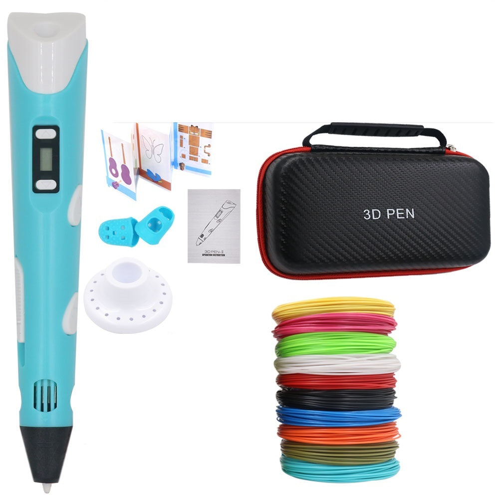 Stylo de dessin 3D DIY avec 200M de filament PLA, cadeau pour enfants