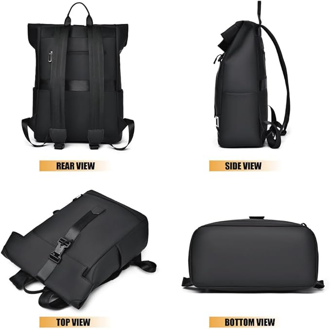 Skanto | Sac à dos de voyage et de navette étanche – USB, léger et spacieux