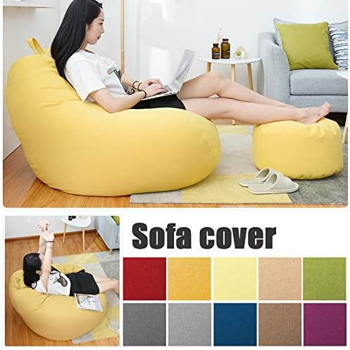Norvo | Bean Bag Luxueux en Lin – Mobilier de Confort Ergonomique et Élégant