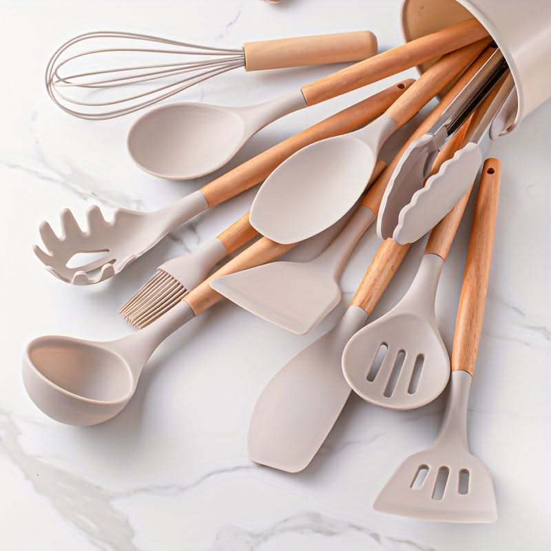 SILICOWARE – Ensemble de Cuisine en Silicone de 12 Pièces | Résistant à la Chaleur & Passe au Lave-Vaisselle