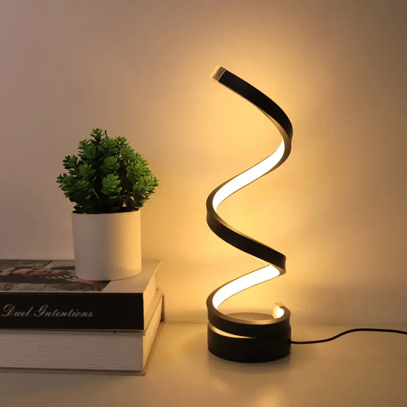 SPIRALUX – Lampe de table LED en spirale au design moderne (Dimmable)