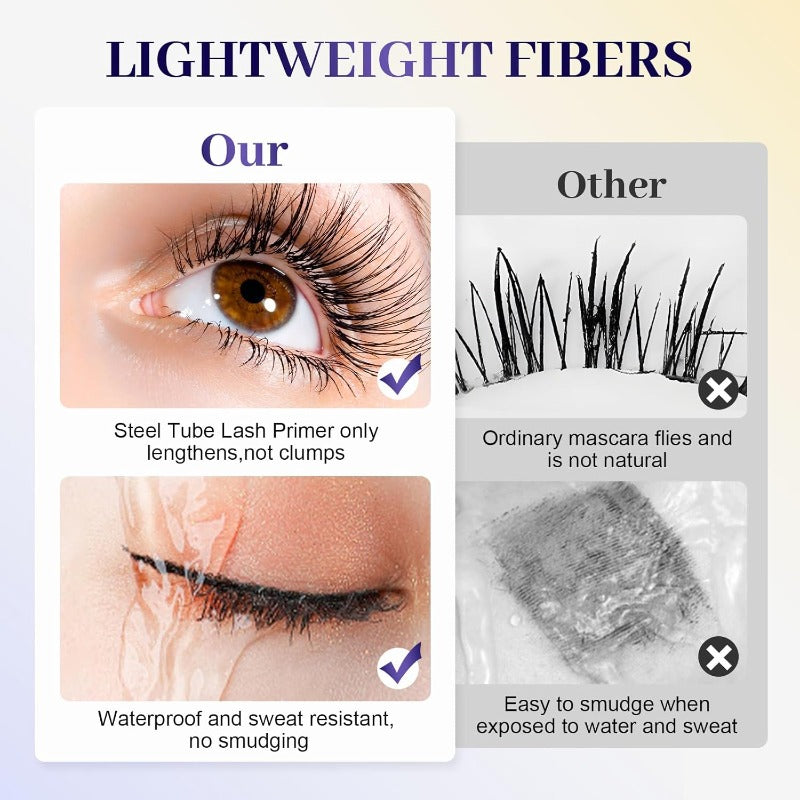 Mascara Waterproof Allongeant avec Brosse Métallique