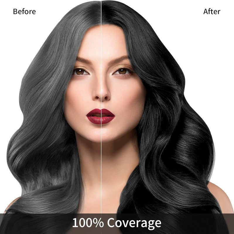 Shampooing Teinture Noire Instantané 3-en-1