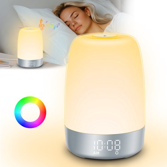 Norvo | Aurora Réveil Lumière – Réveil avec Simulation de Lever de Soleil et Sons Naturels & USB-C