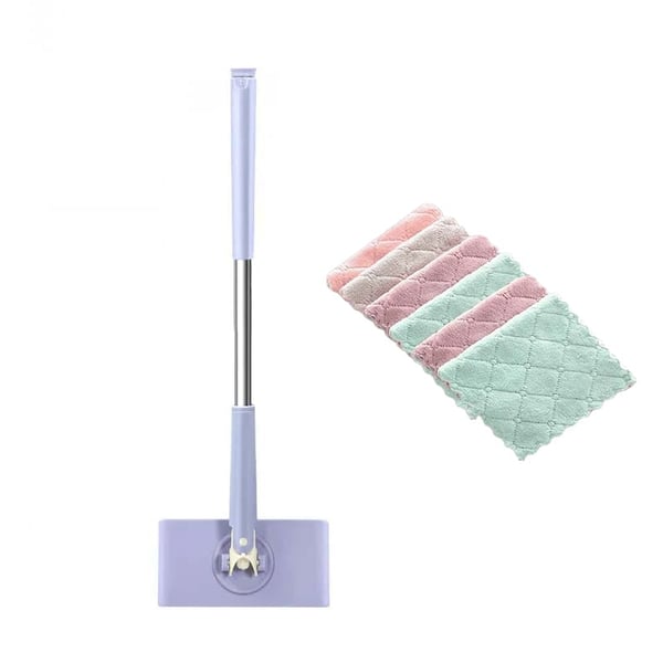 Nettoyant de Sol | Mop Plat avec Tête Rotative à 360° | Remplacement de Pad Sans Contact | MopMate