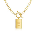 Chaîne en Papier Clips Plaquée Or 14K