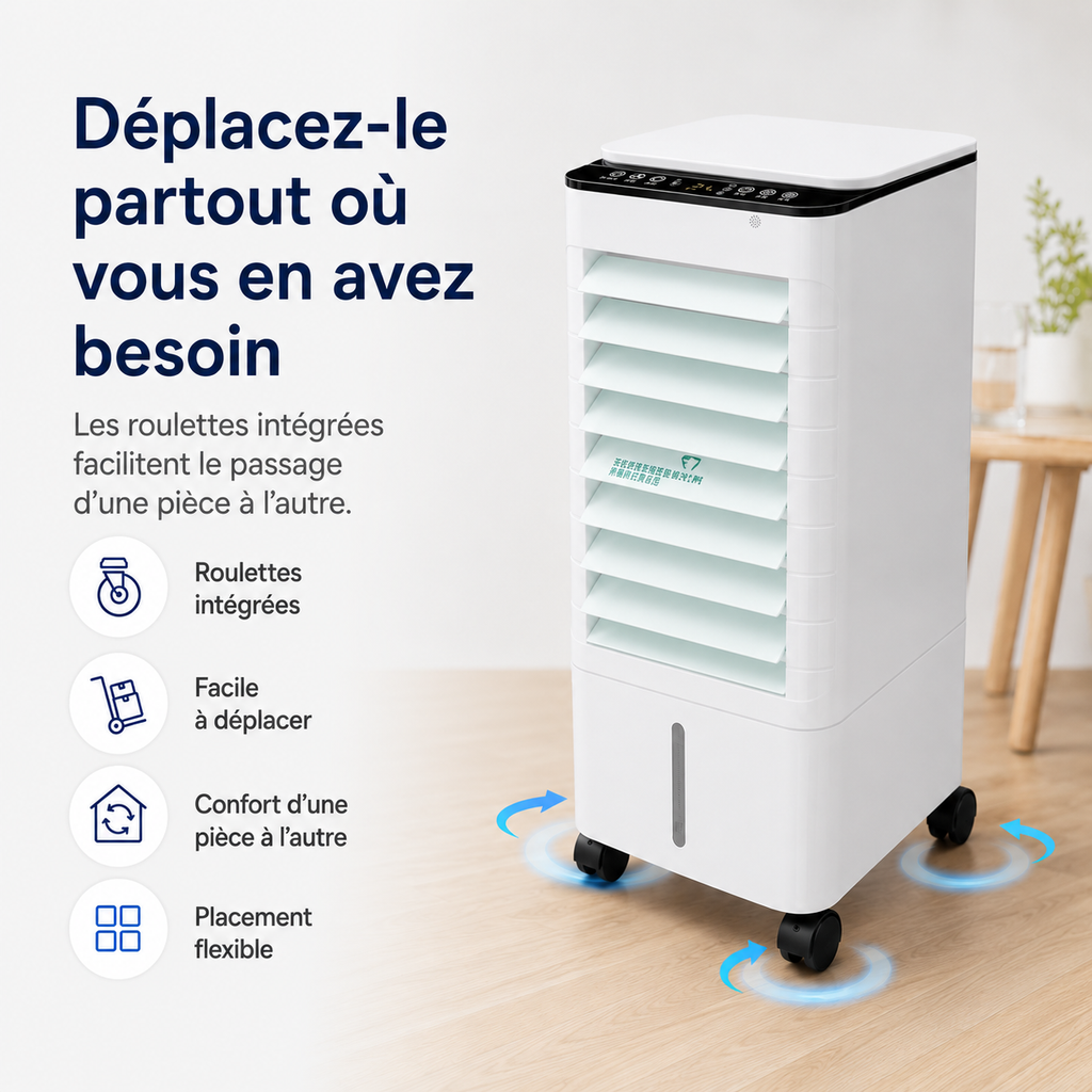 Climatiseur Portable Sans Fenêtre | Fraîcheur Instantanée