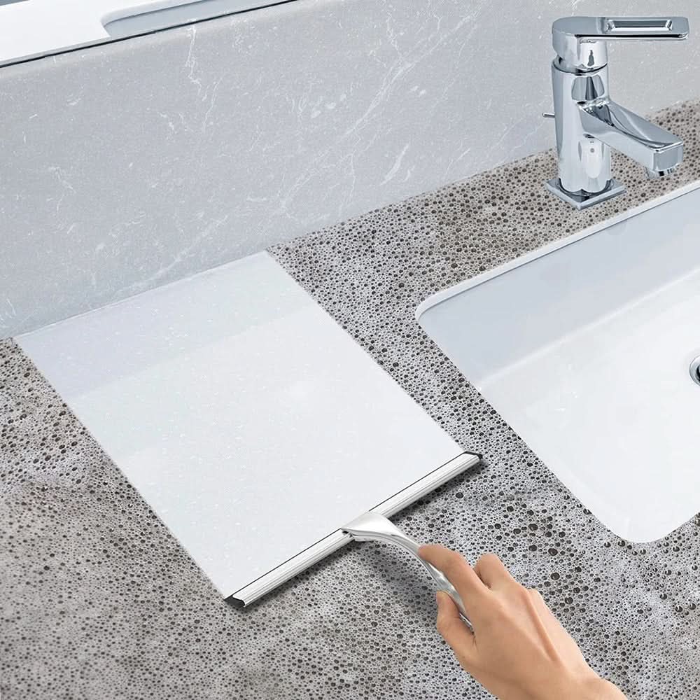 Raclette de Douche en Acier Inoxydable pour un Nettoyage Facile