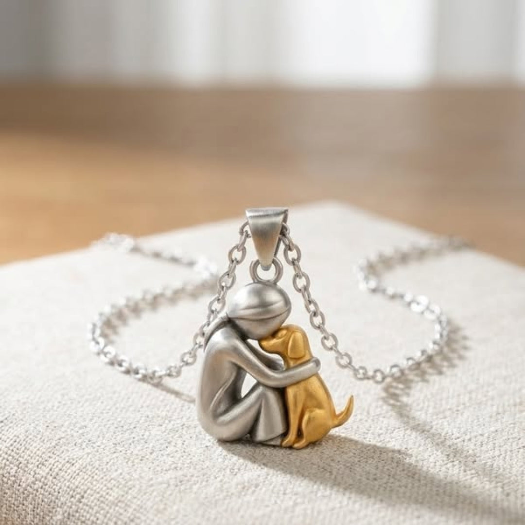 Collier - Pendentif Coeur et Chien pour Amoureux des Animaux - PawHeart