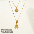 Collier GemLetter - Pendentif Initial avec Finition Luxe