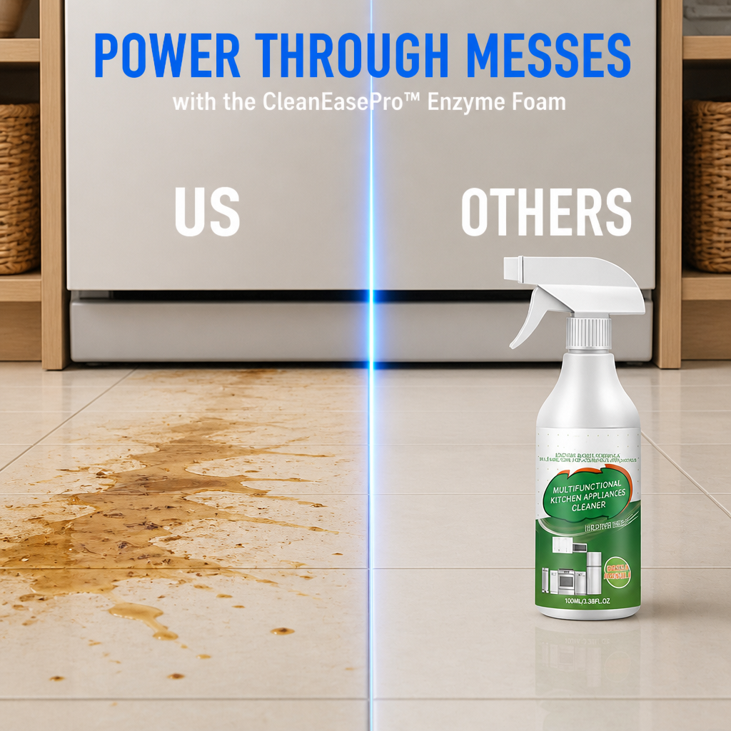 CleanEasePro™ — Faites disparaître la graisse instantanément pour un foyer étincelant et sûr
