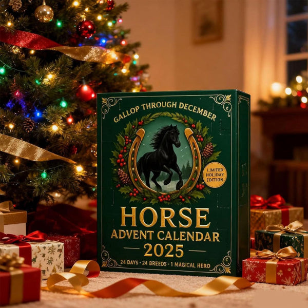 Calendrier de l'Avent Magique des Chevaux 2025 – 24 Figurines Peintes à la Main pour les Amateurs de Chevaux