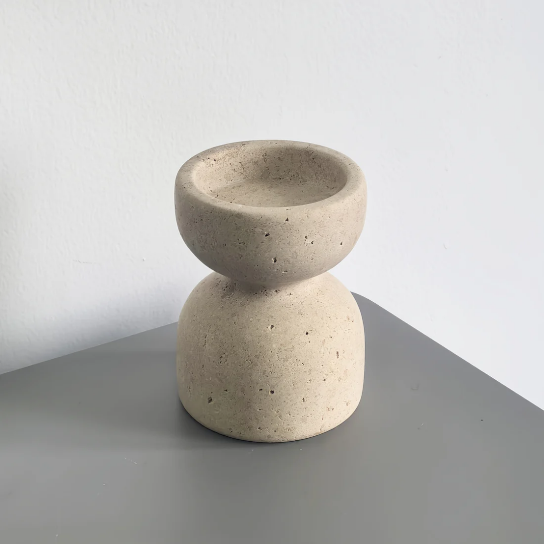 Ensemble de bougeoirs - Bougeoirs en Pierre Naturelle de Luxe