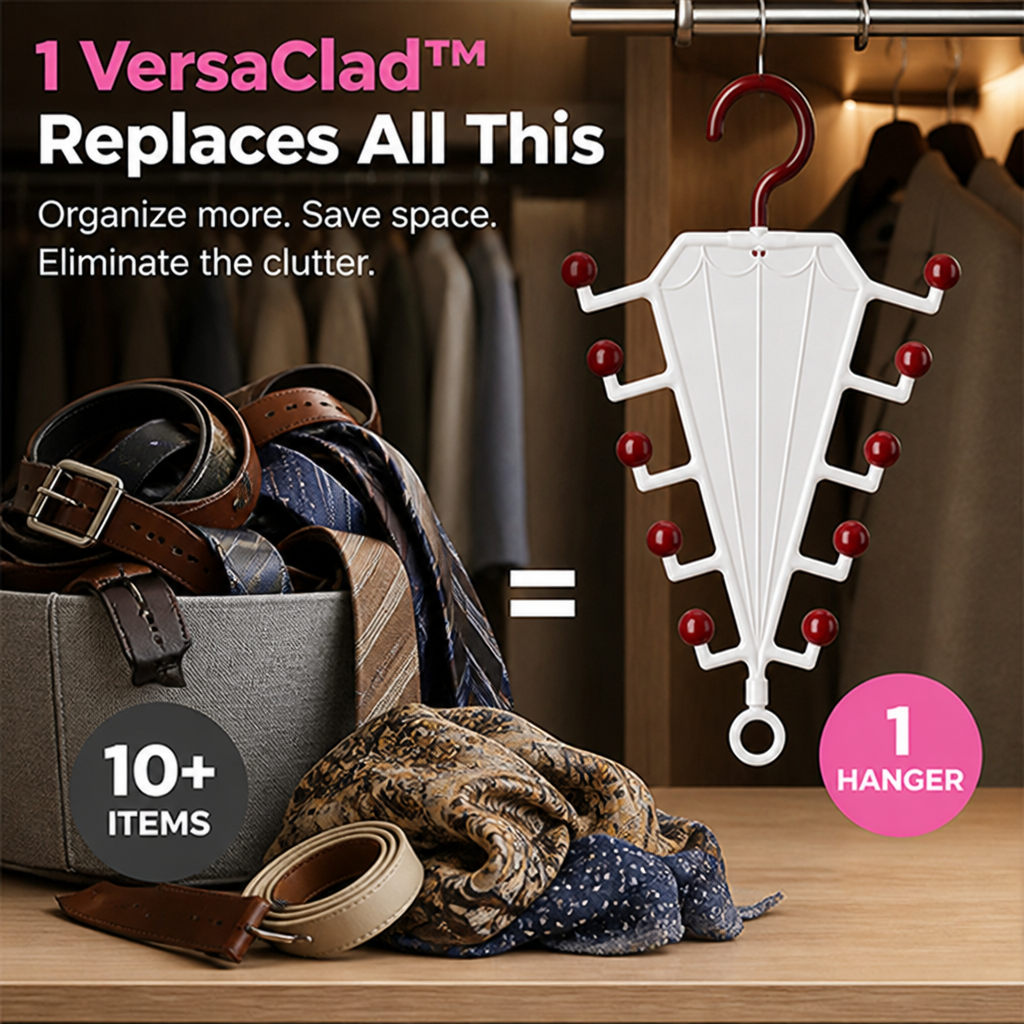 VersaClad™ — Déverrouillez un placard calme et sans encombrement qui protège vos accessoires précieux