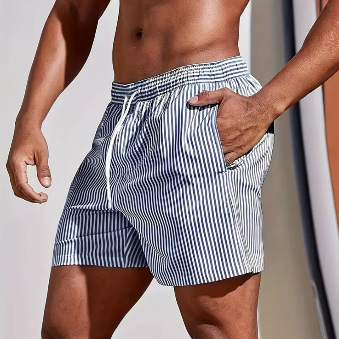 Maillot de bain à motif rayé