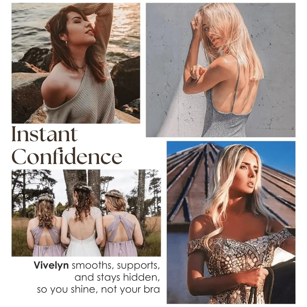 Vivelyn - Soutien-gorge adhésif pour tenues décolletées