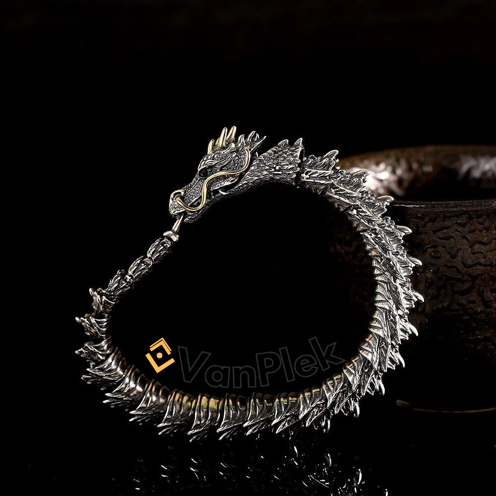 Jewelance™ SilverDragon - Bracelet en Argent Sterling