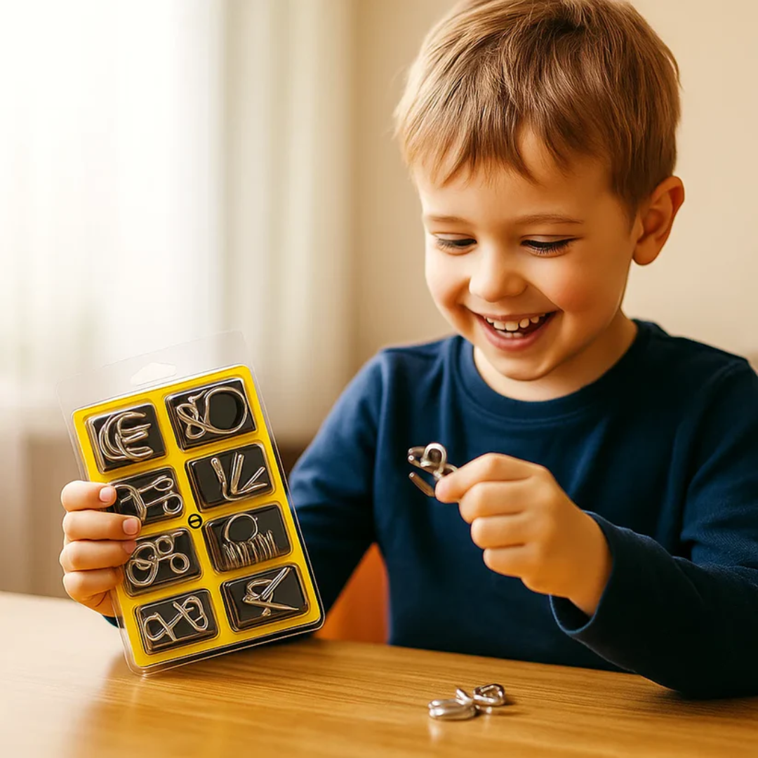 Kletshuts™ MetalPuzzles : Casse-têtes Métalliques pour Enfants