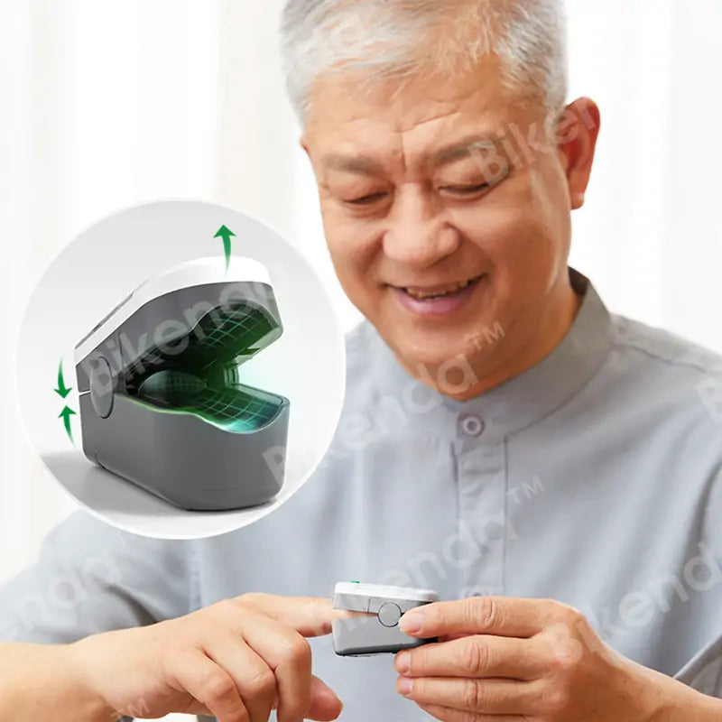 VitalCheck Pulsoximètre – Compteur de pouls et d'oxygène compact avec écran OLED