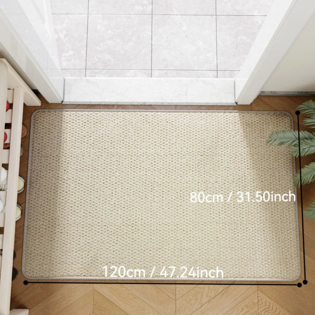 Tapis de porte - Aspect jute naturel pour l'intérieur et l'extérieur