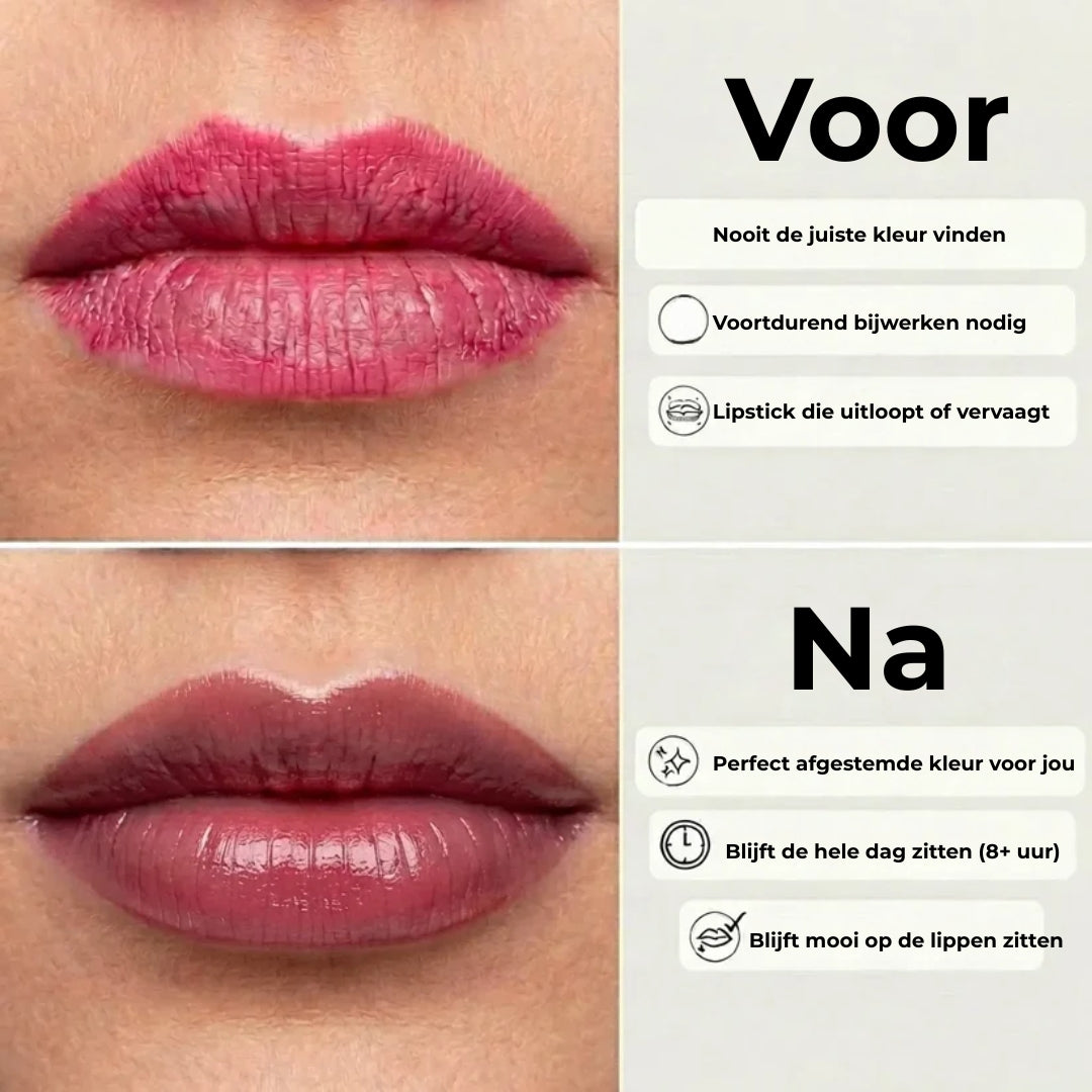 Rouge à lèvres pur - couleur adaptative au pH pour des lèvres irrésistibles