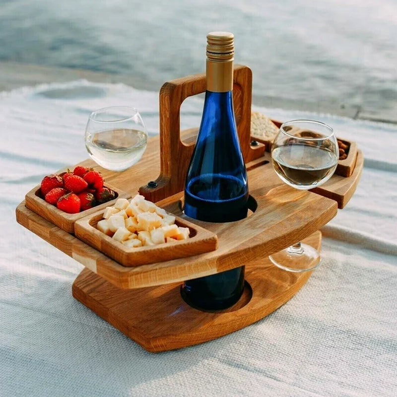 Table de pique-nique en bois portable – WineNest