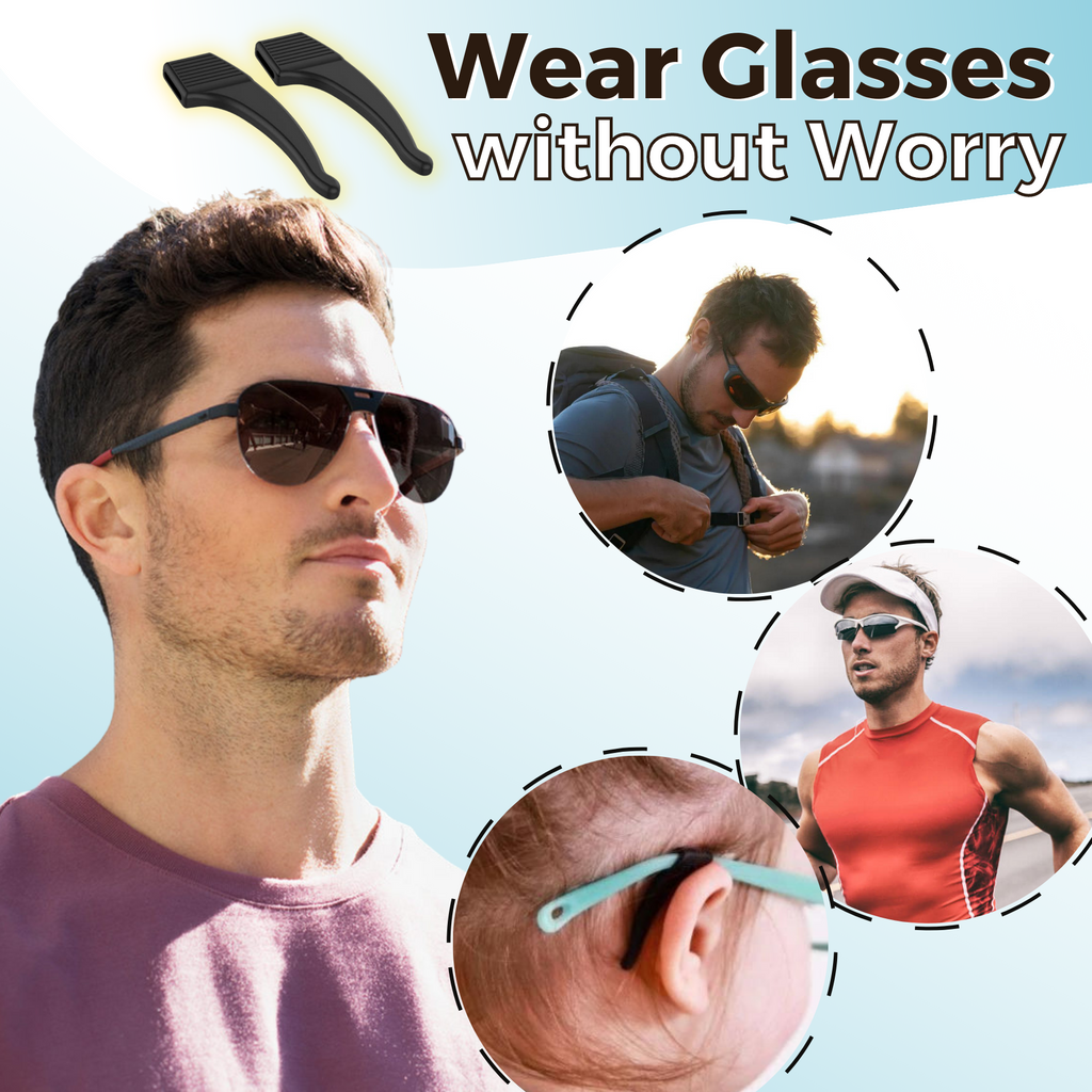 Poignées de lunettes antidérapantes (3 paires) - Profitez de vos réductions aujourd'hui !