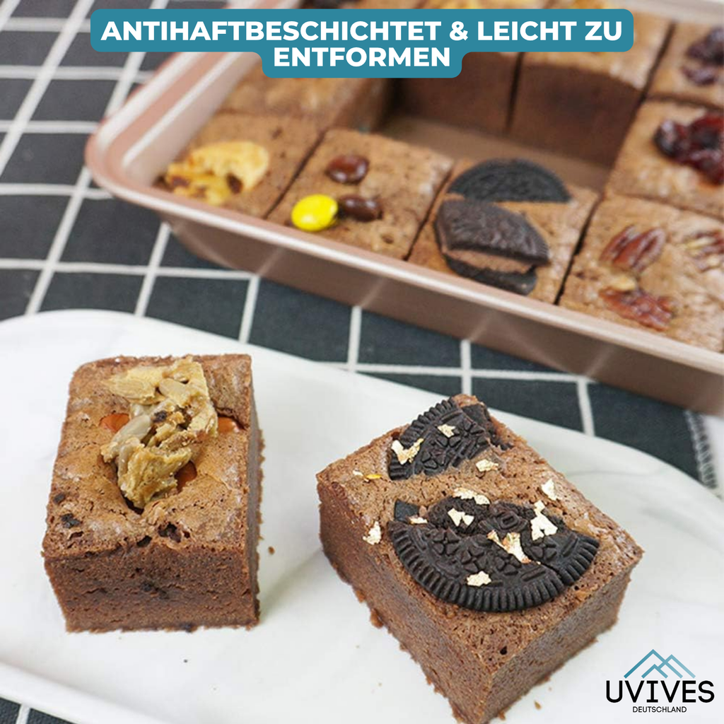 Moule à Gâteau avec Séparateur pour 18 Portions – Antiadhésif et Lavable au Lave-Vaisselle