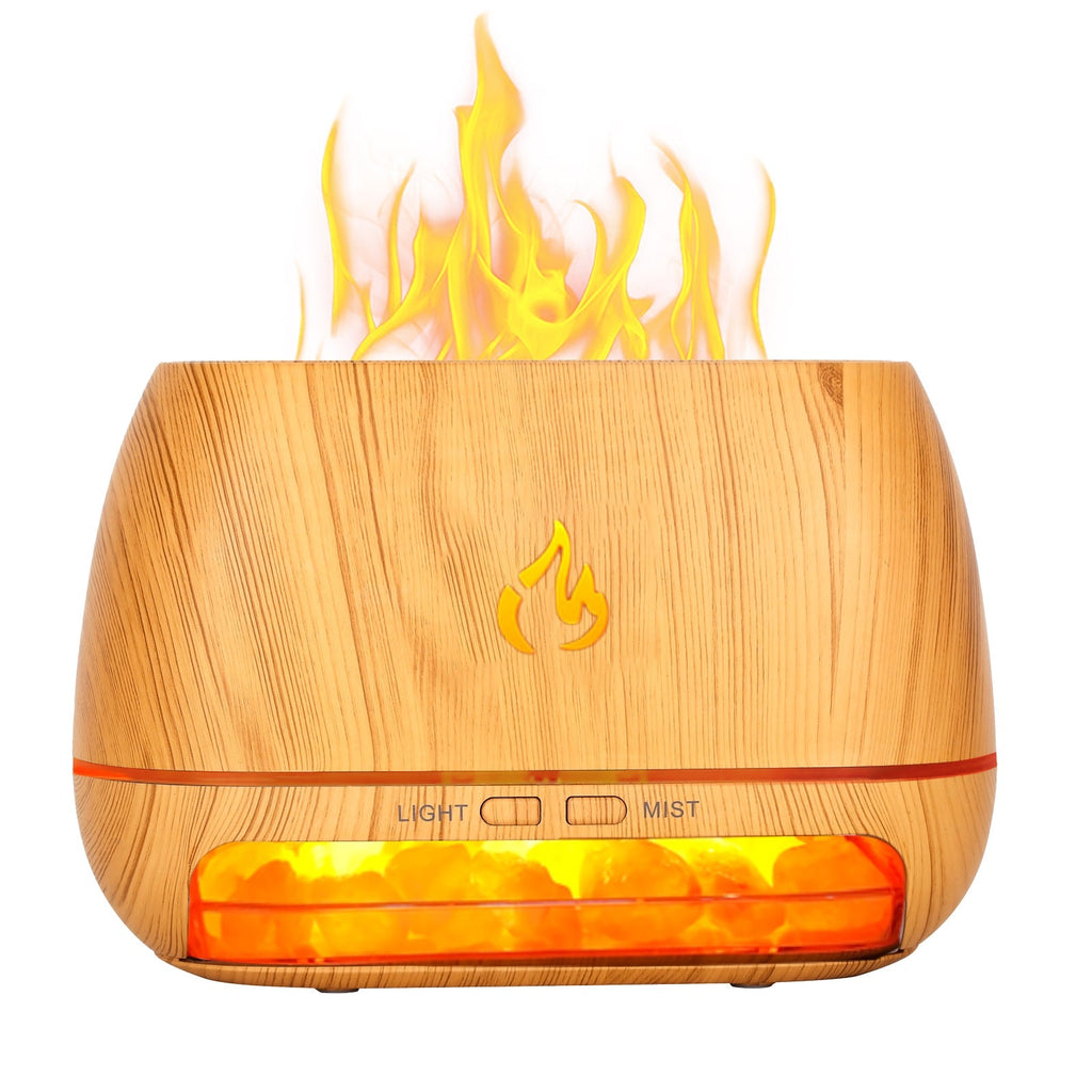 Diffuseur de parfum en cristal de sel de l'Himalaya 3-en-1 Woyuosn