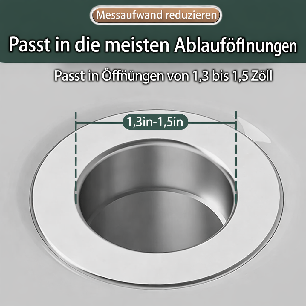 Bouchon de Drain de Lavabo | Filtre Résistant aux Obstructions en Acier Inoxydable | FilterPro