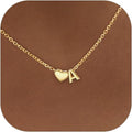 Collier avec Initiale en Forme de Cœur