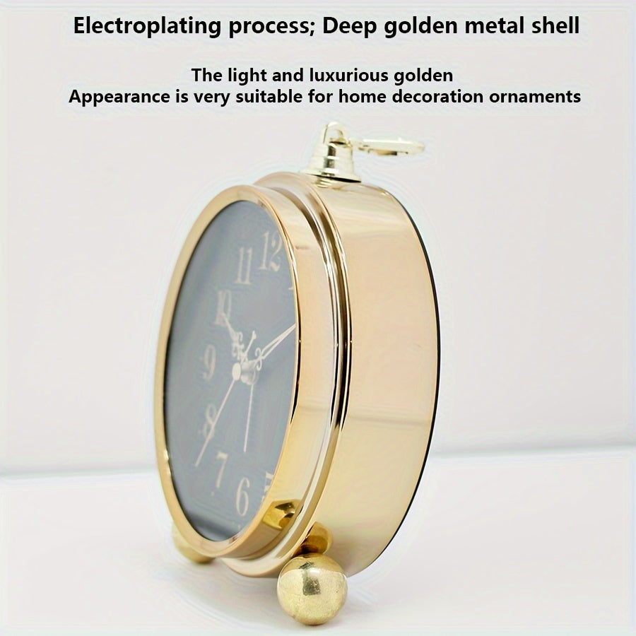 Horloge de Bureau Silencieuse de Style Européen Intemporelle pour Espaces Paisibles