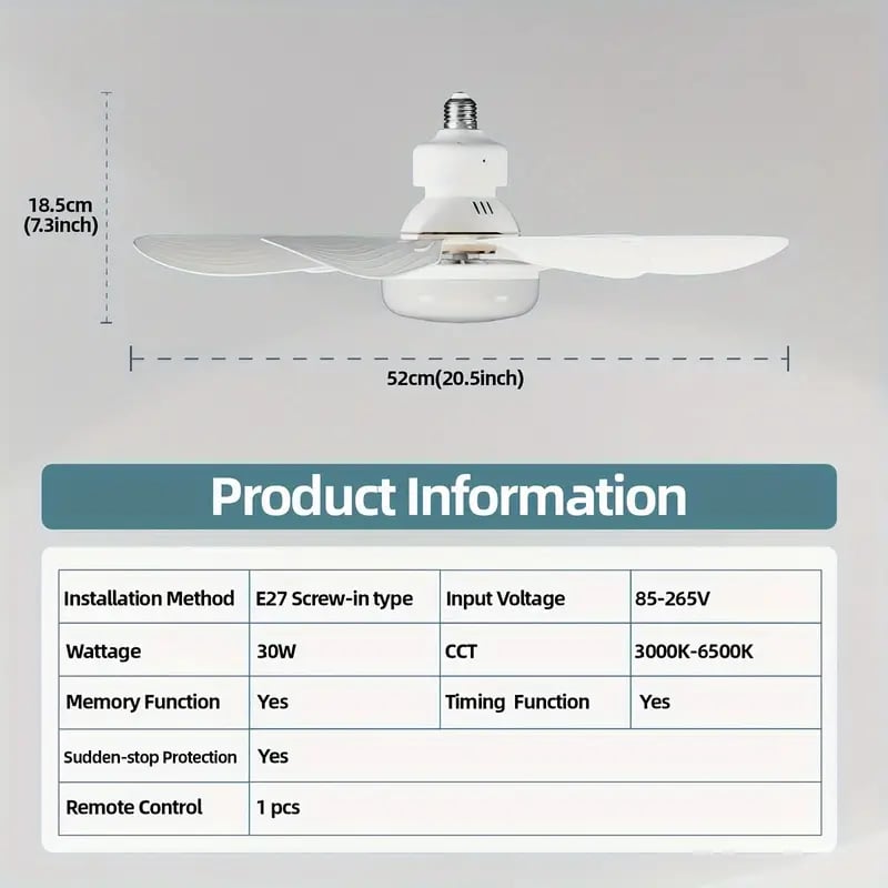AeroLuma™ 40W LED Plafonnier Ventilateur — Confort Frais Instantané et Éclat Brillant, Sans Tracas