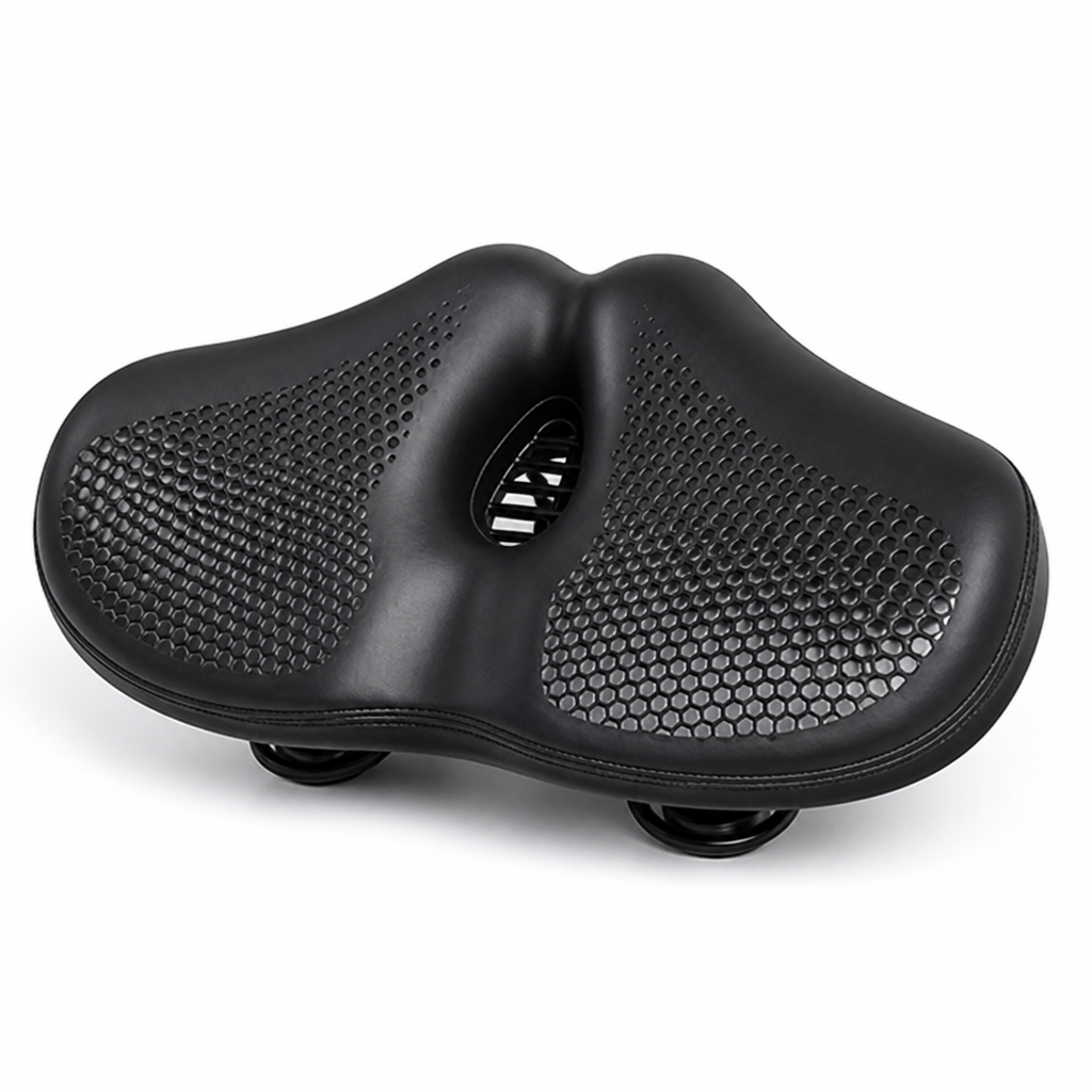 Selle de vélo Noseless Extra-Large à double ressort