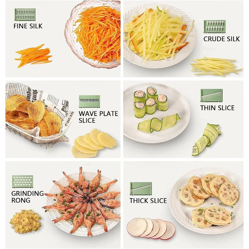 Woyuosn 6-en-1 Mandoline Slicer SafePrep