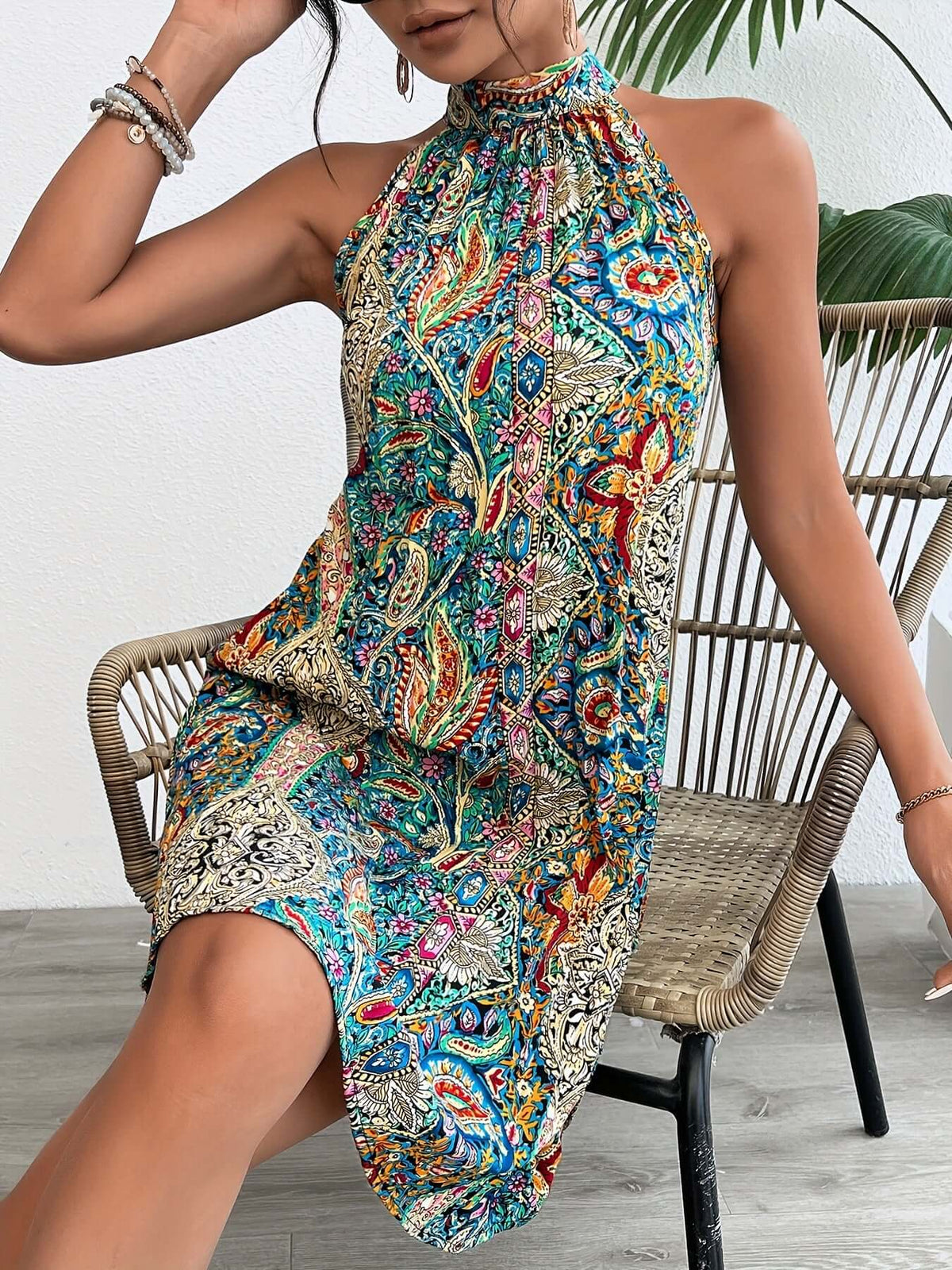 Robe Boho à Bretelles