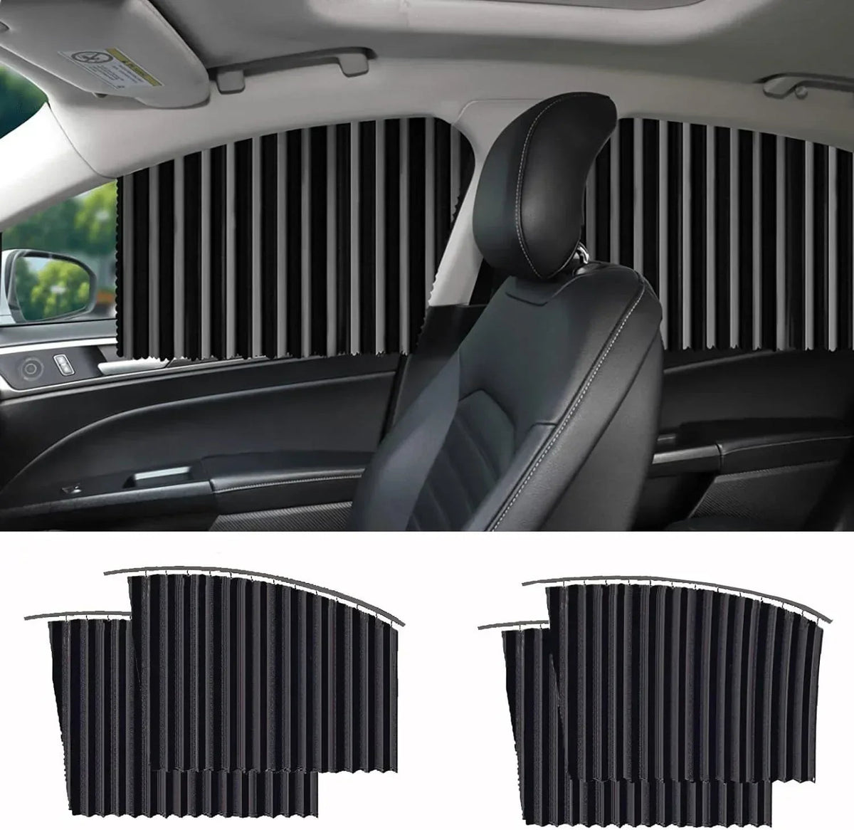 Pare-soleil magnétique bloquant les UV pour fenêtres latérales de voiture