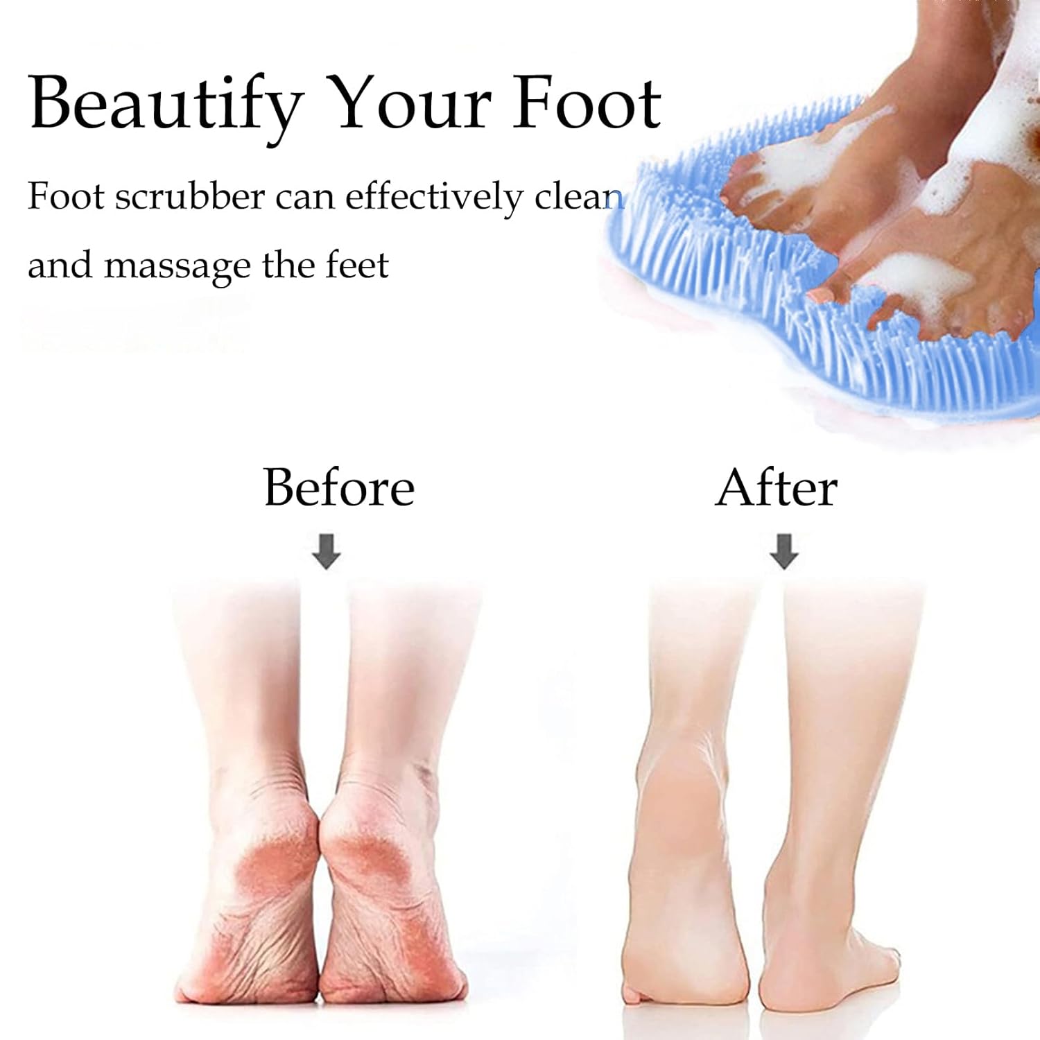 Tapis de Nettoyage pour Pieds en Silicone CleanFootFlex sans Mains