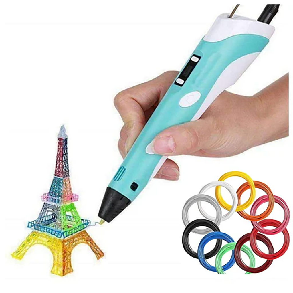 Stylo de dessin 3D DIY avec 200M de filament PLA, cadeau pour enfants