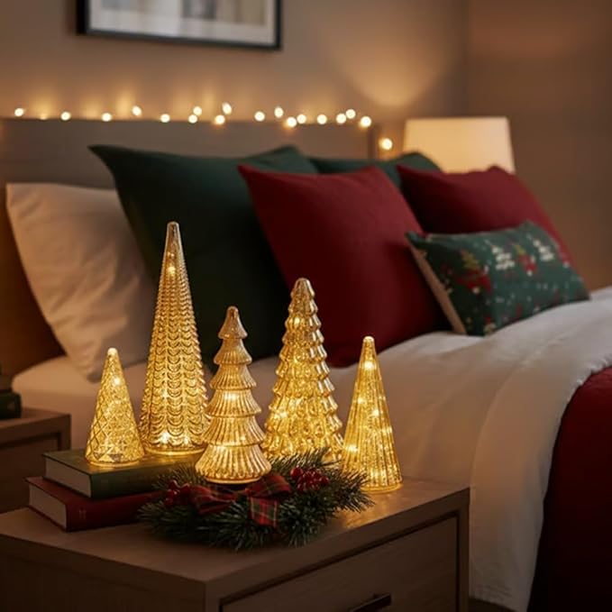 GlowTrees | Ensemble d'Arbres de Noël en Cristal