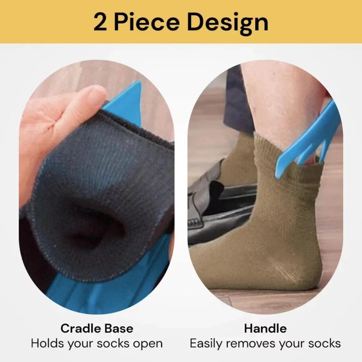 Outil d'Aide pour Enfiler et Retirer les Chaussettes Facilement