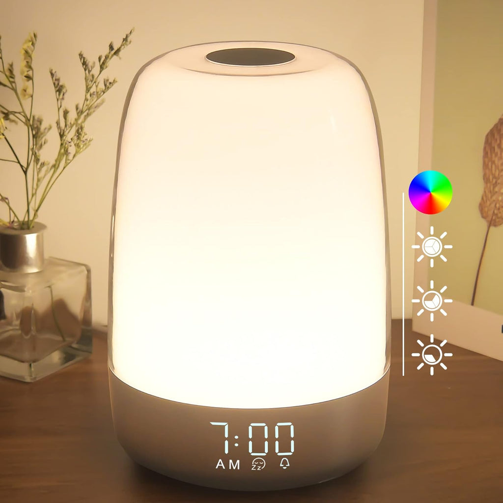 Norvo | Aurora Réveil Lumière – Réveil avec Simulation de Lever de Soleil et Sons Naturels & USB-C