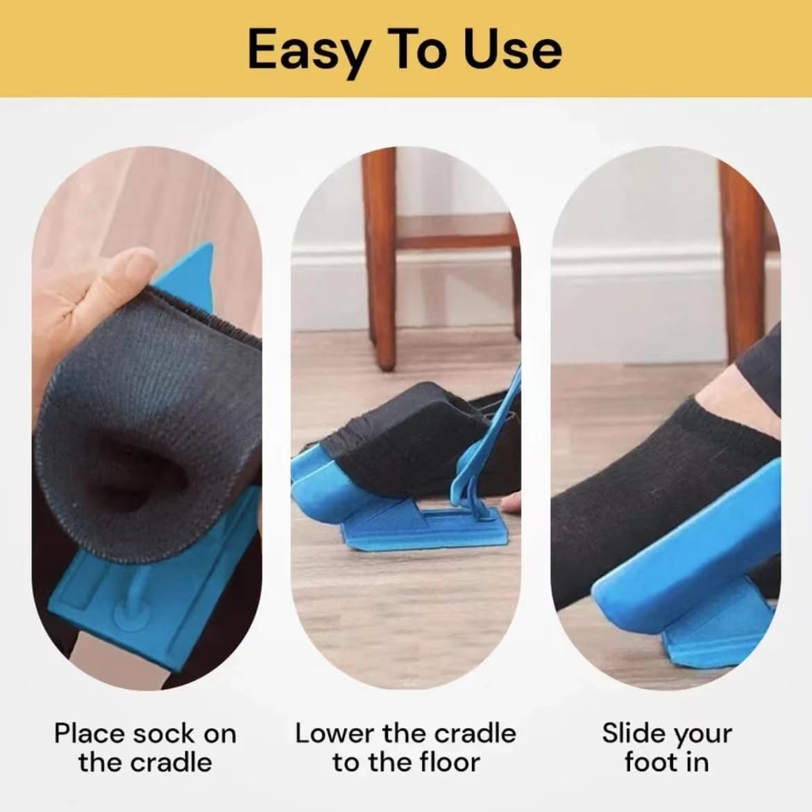 Outil d'Aide pour Enfiler et Retirer les Chaussettes Facilement